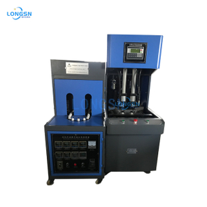 Máquina de fabricación de moldeo por soplado de botellas de PET de bebidas de llenado en caliente semiautomática de 2 cavidades